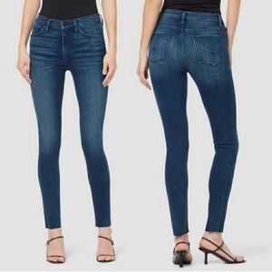 Hudson Barbara High-Rise Super Skinny Raw Hem Jeans sz 27x27
